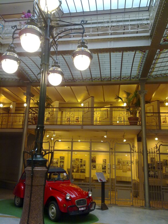 Inside the Waucquez Store building
